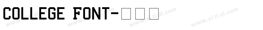 College Font字体转换